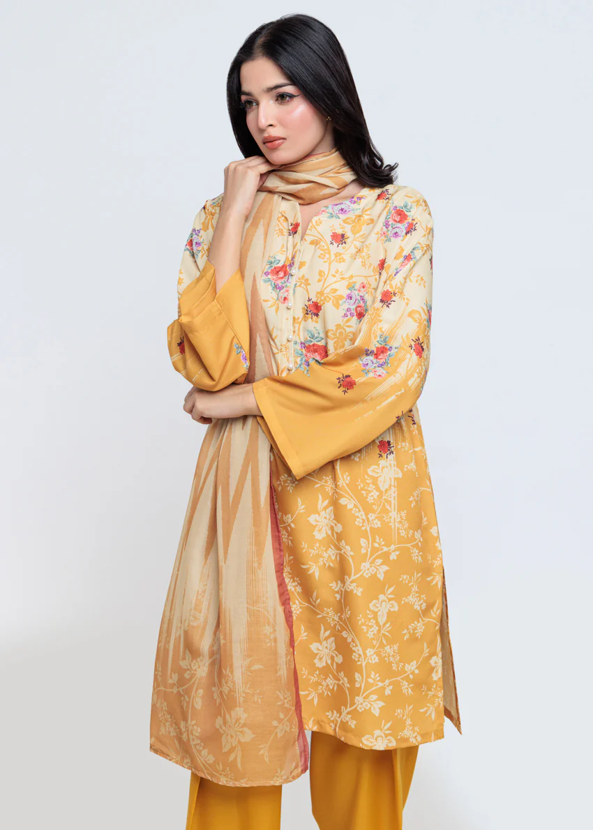 Mustard- Cotton-3 Piece (WU3PPBS25SO6J29P) - Image 5