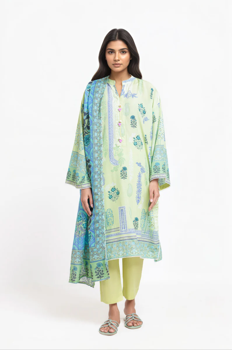 L-Green- Cotton-3 Piece (WU3PPBS25SO6J32P) - Image 3