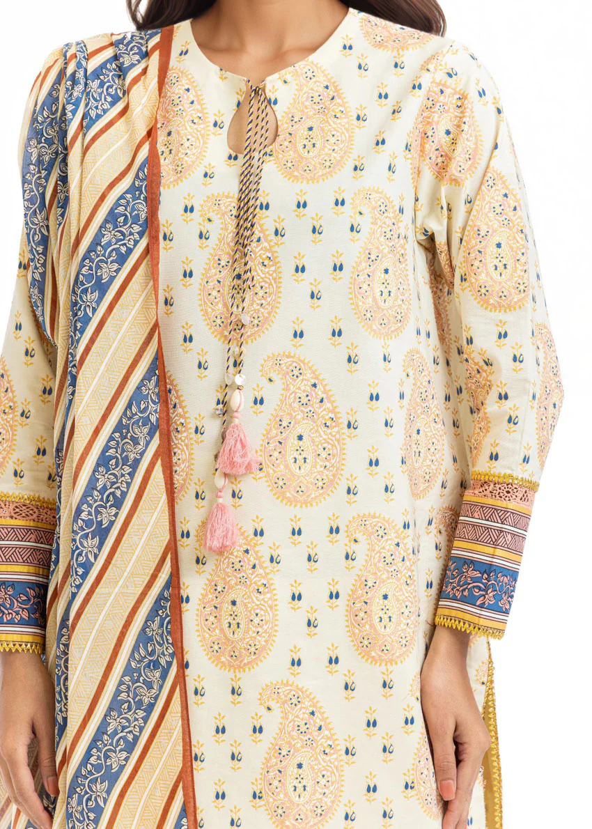 Mughal Paisley - 3 Pc (WU3PPBS26LI1F18) - Image 6