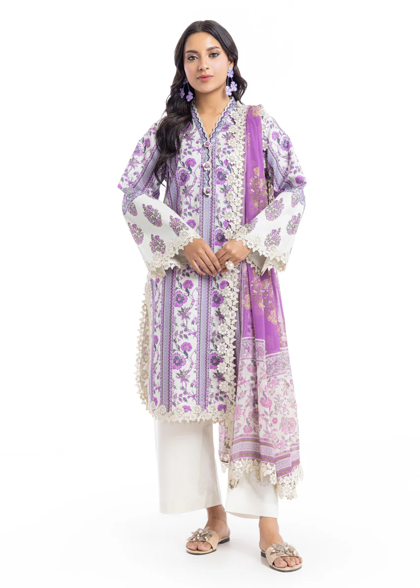 Gulzar - 3 Pc (WU3PPBS26LI1F37) - Image 4