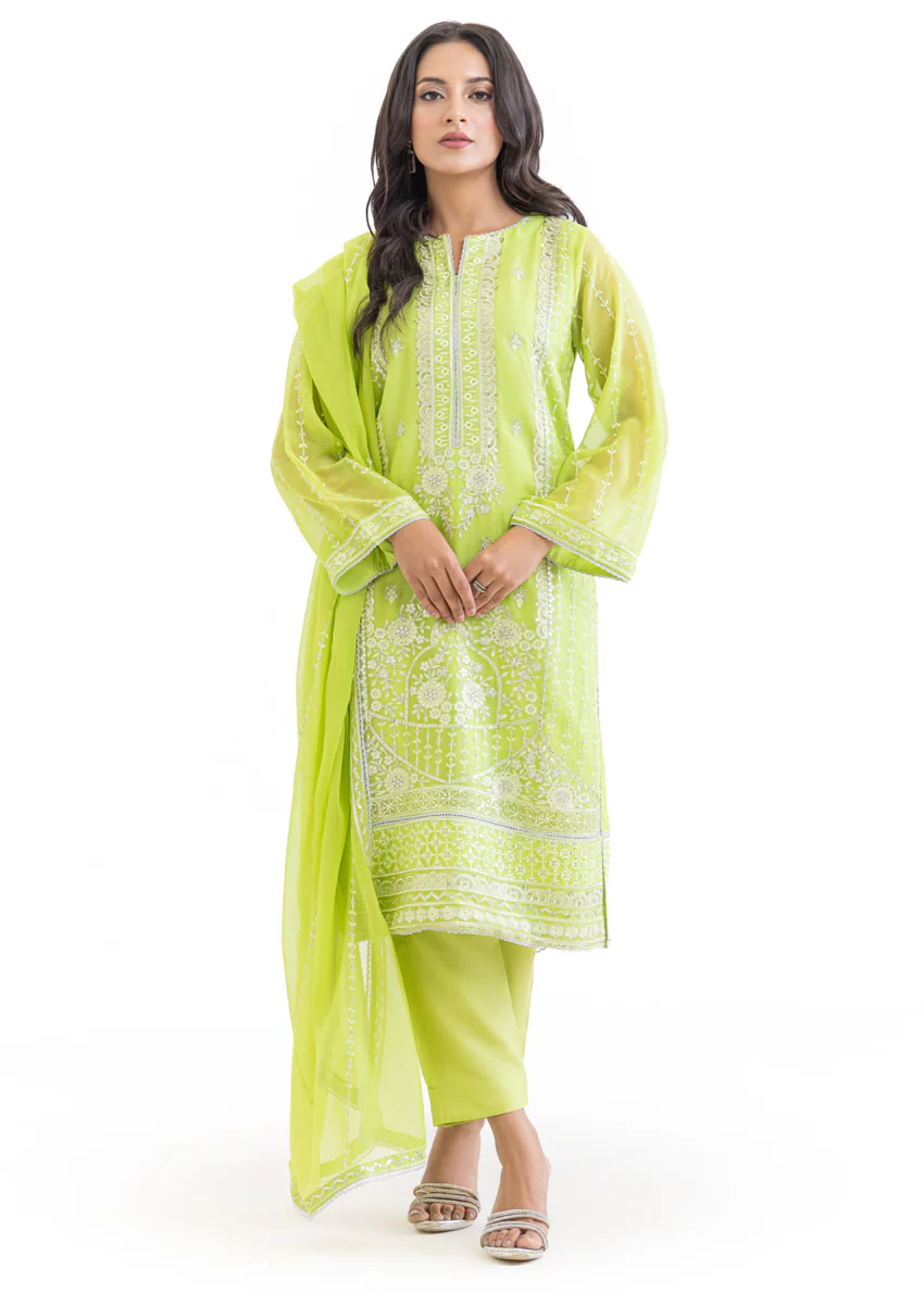 Green-Chiffon-3 Piece (WU3PSLS25AF3P) - Image 6