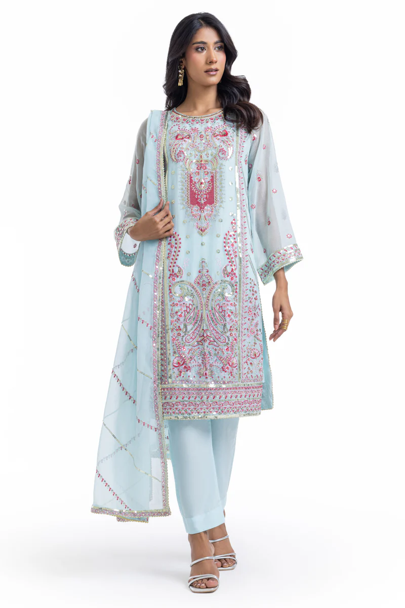 L-Blue-Chiffon-3 Piece (WU3PSLS25AF6P) - Image 5