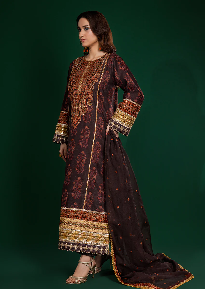 Qalamkar - 3 Pc (WU3PSLW25SE9O9) - Image 3