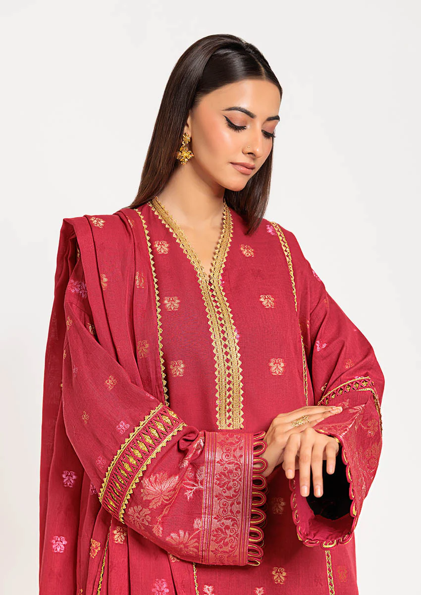 Red-Jacquard-3 Pc (WUS25J3007) - Image 3