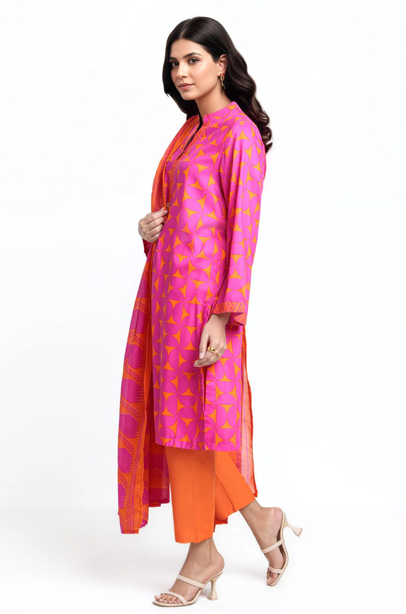 Orange- Cotton-3 Piece (WUS25P3363P) - Image 3