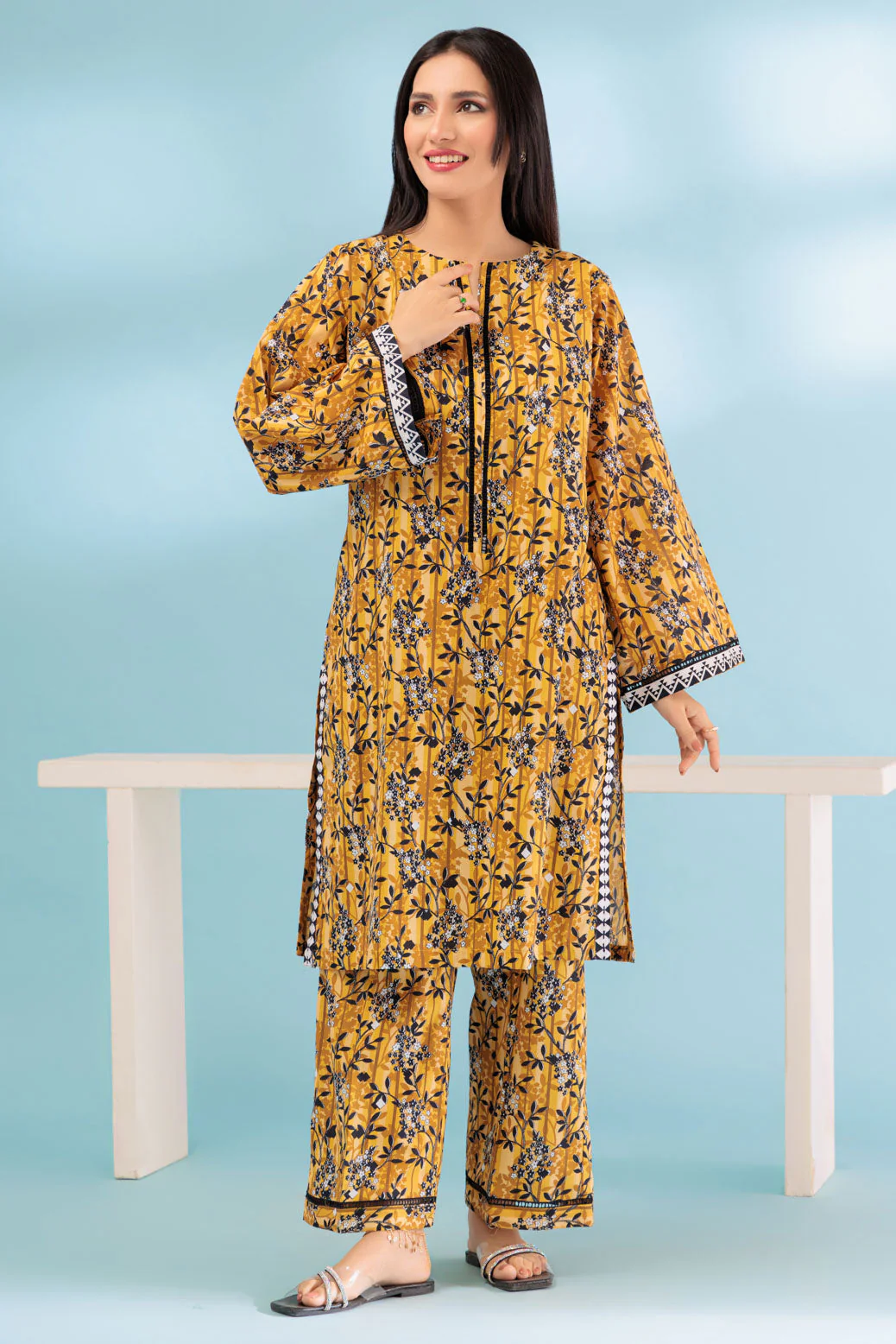 YELLOW-CAMBRIC-2 PIECE (BSAS232P28) - Image 3