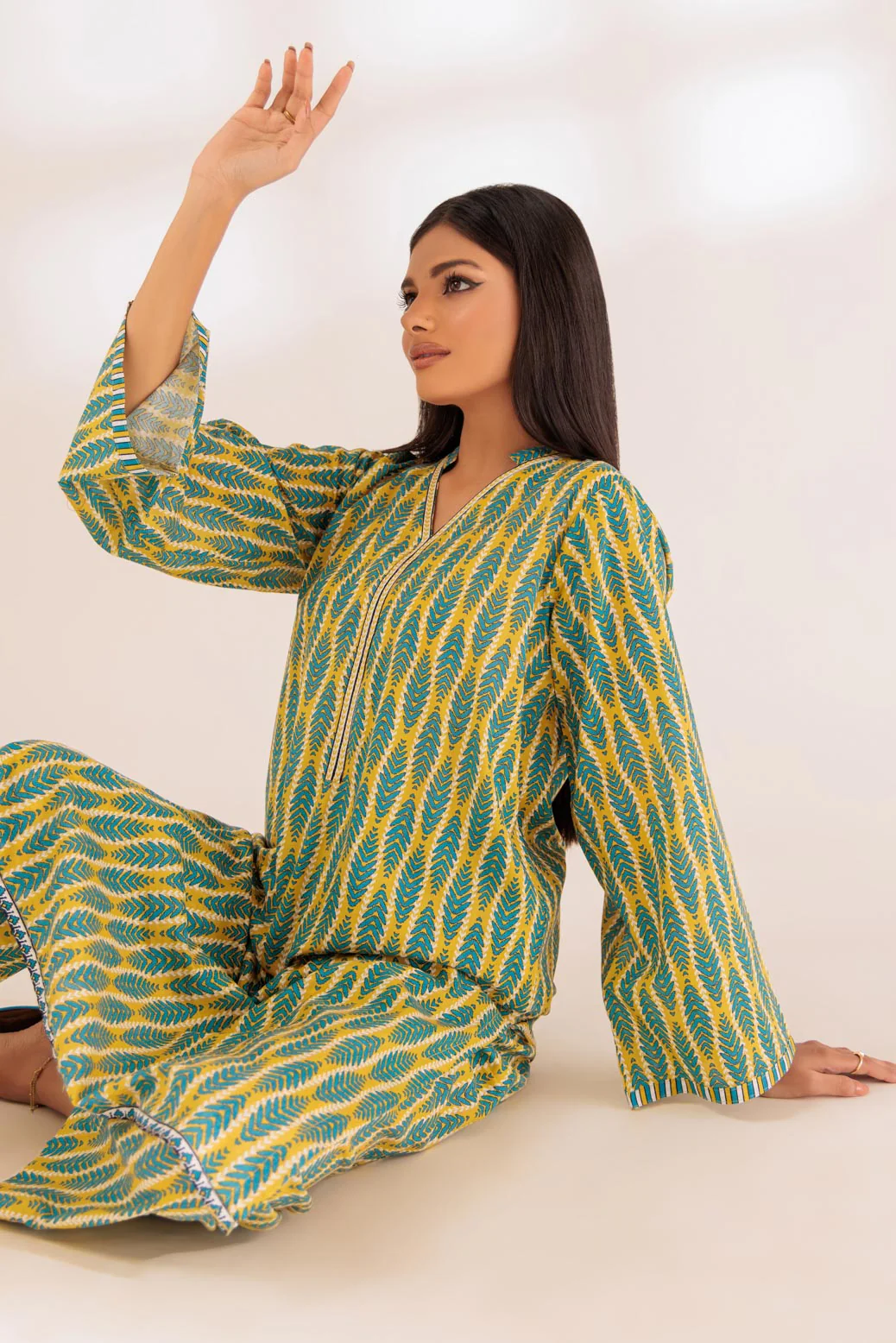 YELLOW-CAMBRIC-2 PIECE (BSAS232P29) - Image 2