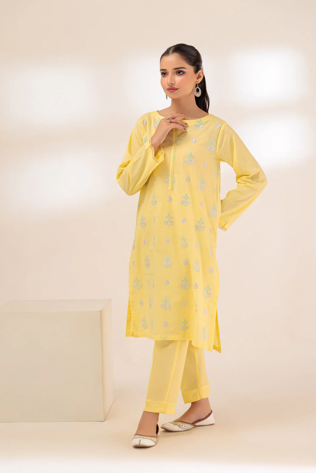 YELLOW-CAMBRIC-2 PIECE (BSHS232P07) - Image 2