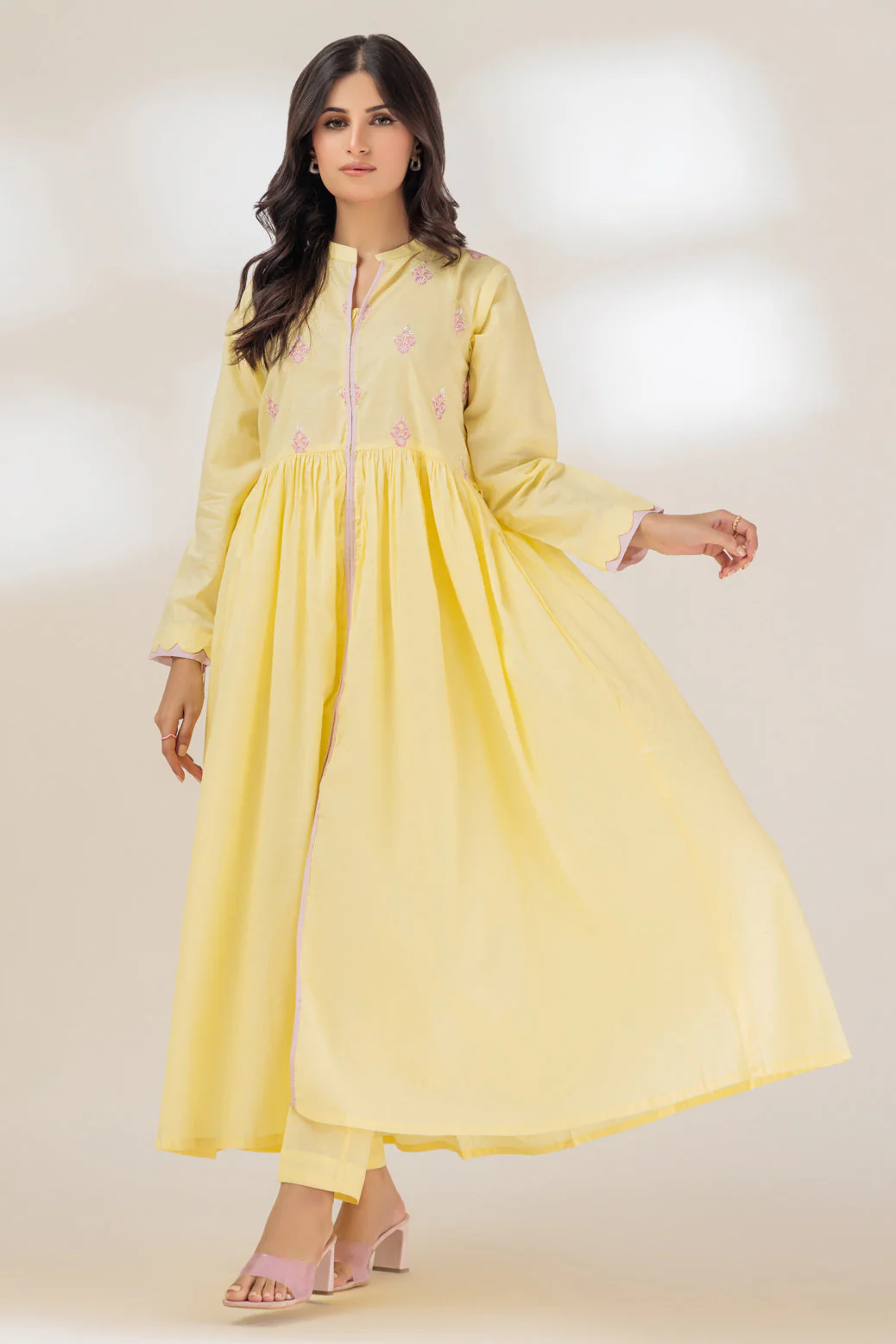 YELLOW-CAMBRIC-2 PIECE (SRLS232P01) - Image 2