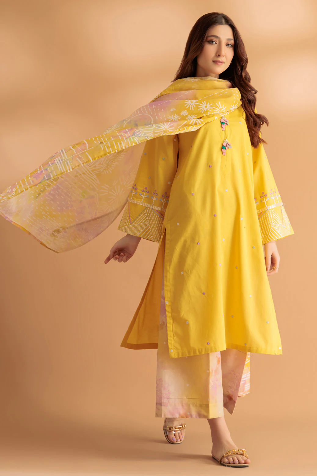 YELLOW-CAMBRIC-3 PIECE (1S24B3P100) - Image 3