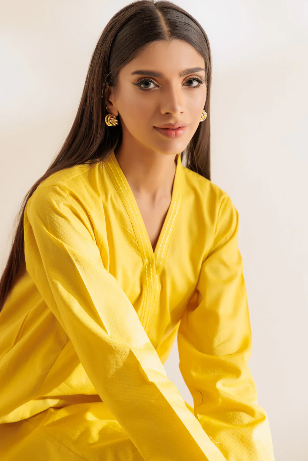 YELLOW-DOBBY-2 PIECE (SS2242P29) - Image 2