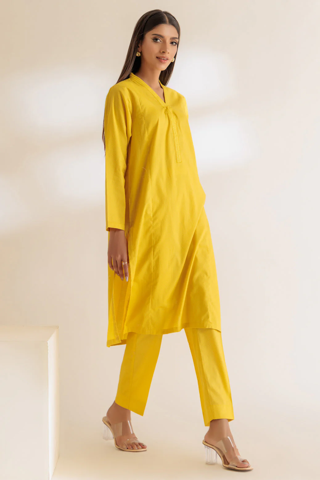 YELLOW-DOBBY-2 PIECE (SS2242P29) - Image 4