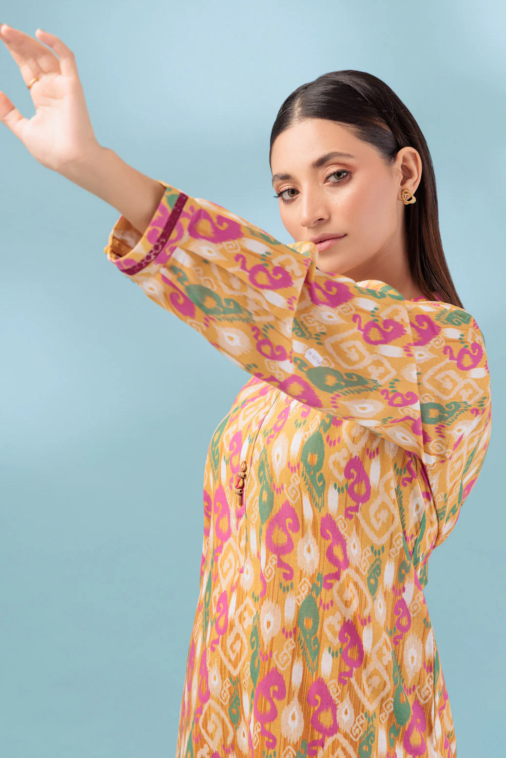 YELLOW-DOUBLE COTTON-2 PIECE (WS1232P04) - Image 4