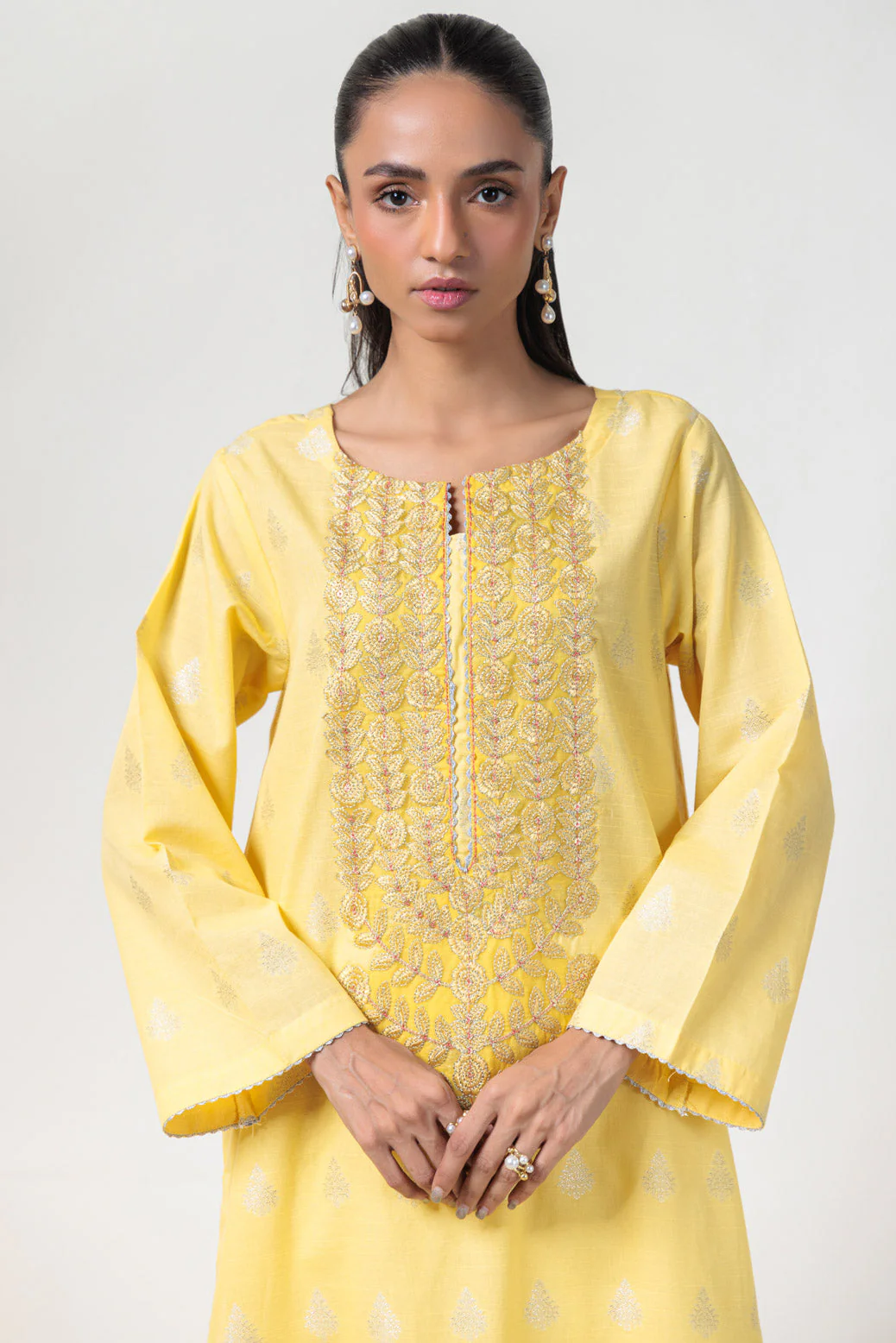 YELLOW-JACQUARD-1 PIECE (PWS5241P04) - Image 2