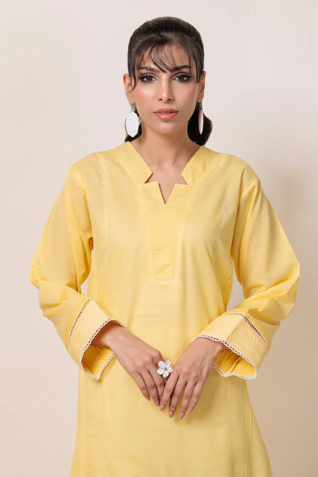 YELLOW-JACQUARD-1 PIECE (PWS7241P04) - Image 2