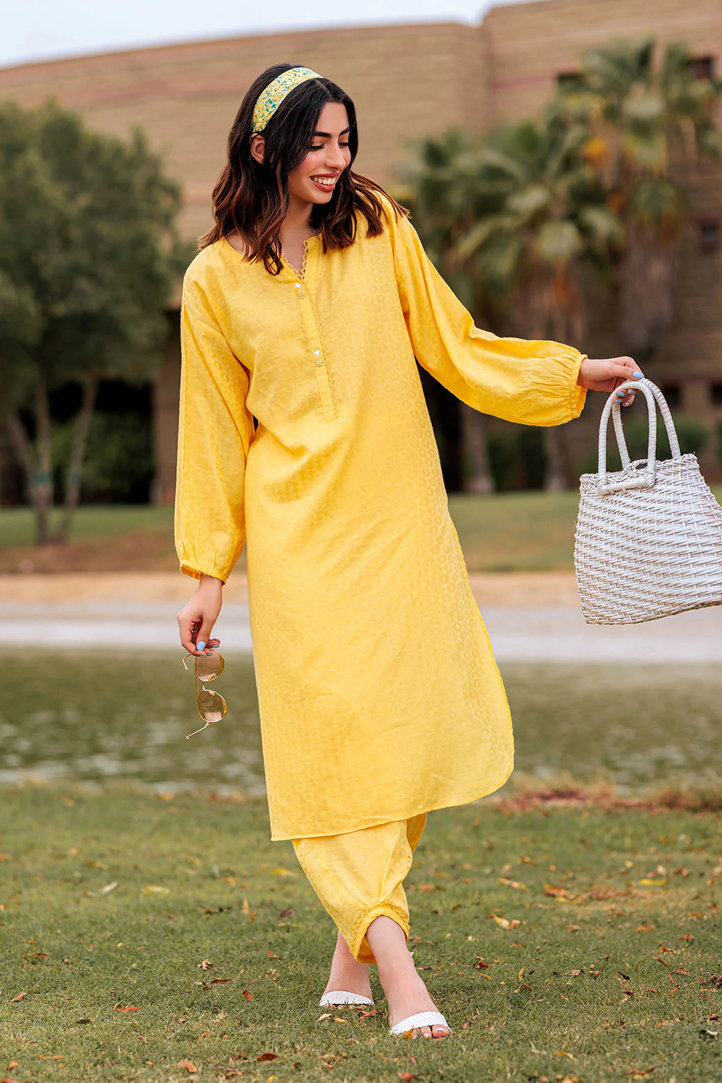 YELLOW-JACQUARD-2 PIECE (BSSS232P20) - Image 2