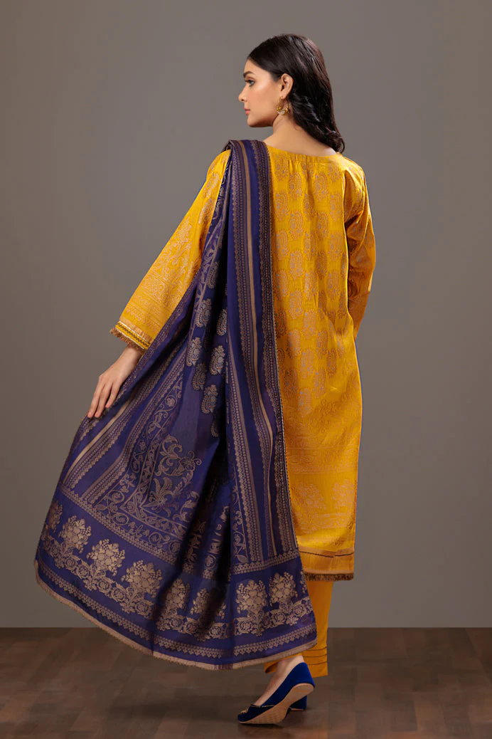 YELLOW-JACQUARD-3 PIECE (JAS233P06) - Image 4
