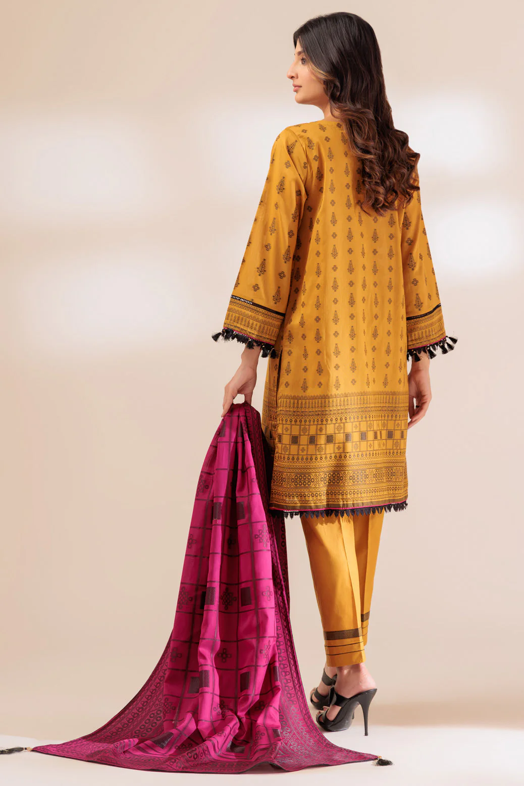 YELLOW-JACQUARD-3 PIECE (PWJ2233P22) - Image 5