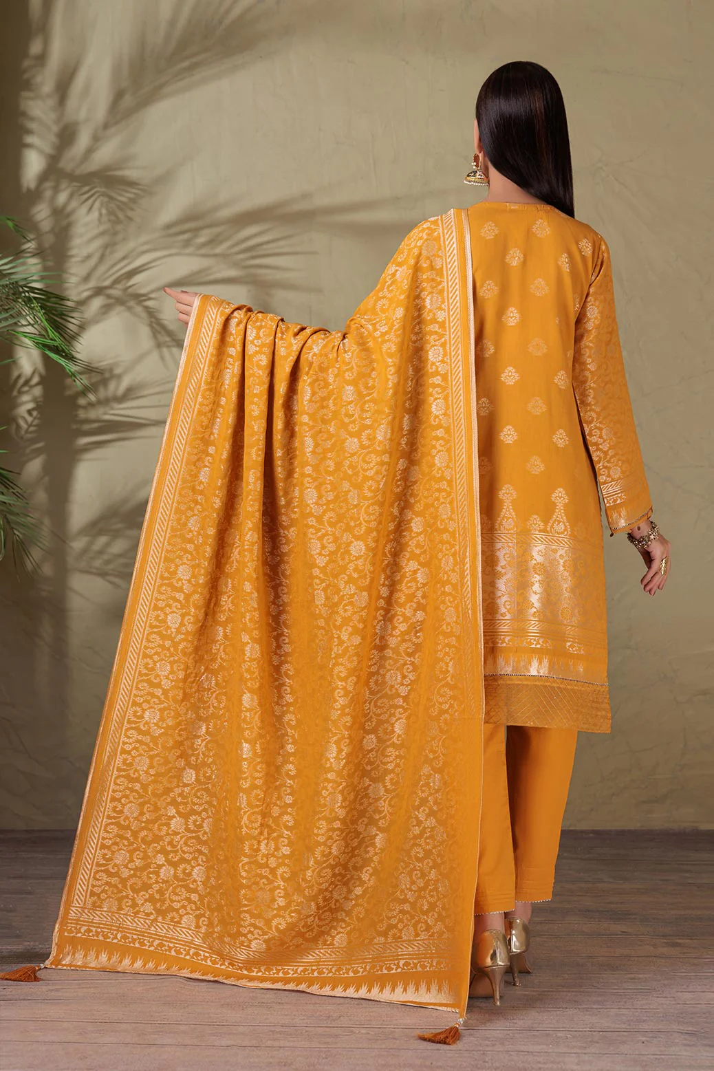YELLOW-JACQUARD-3 PIECE (PWJ5233P08) - Image 5