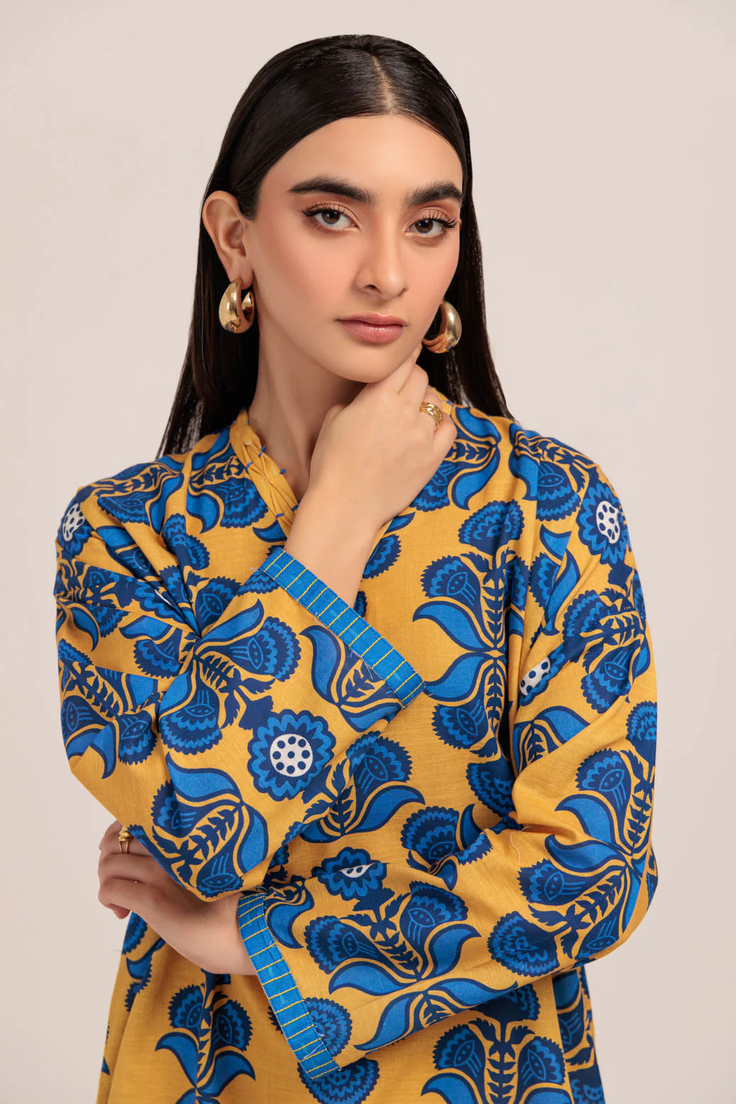 YELLOW-KHADDAR-2 PIECE (WS2242P04) - Image 4