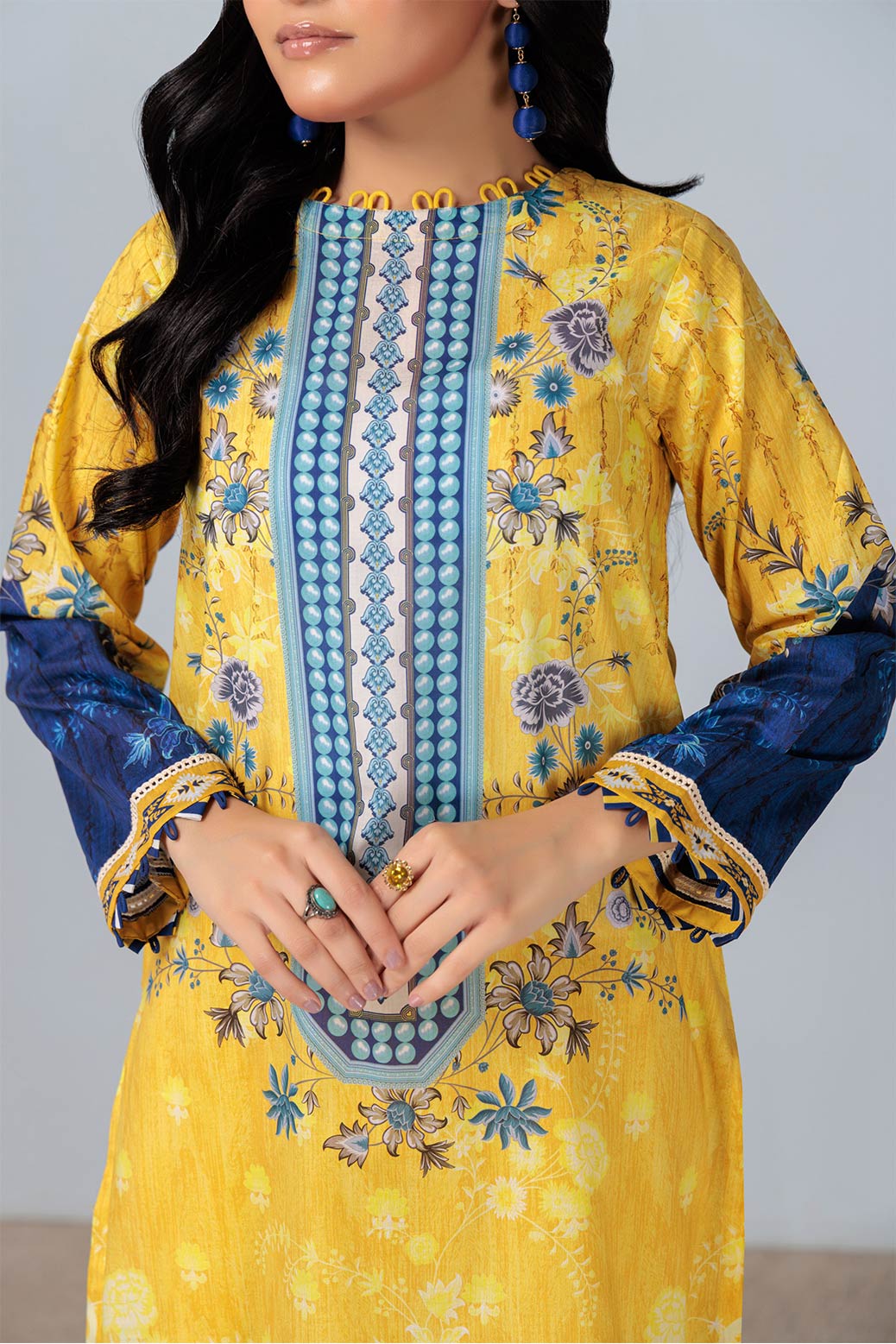 YELLOW-LAWN-2 PIECE (SAS232P43) - Image 2