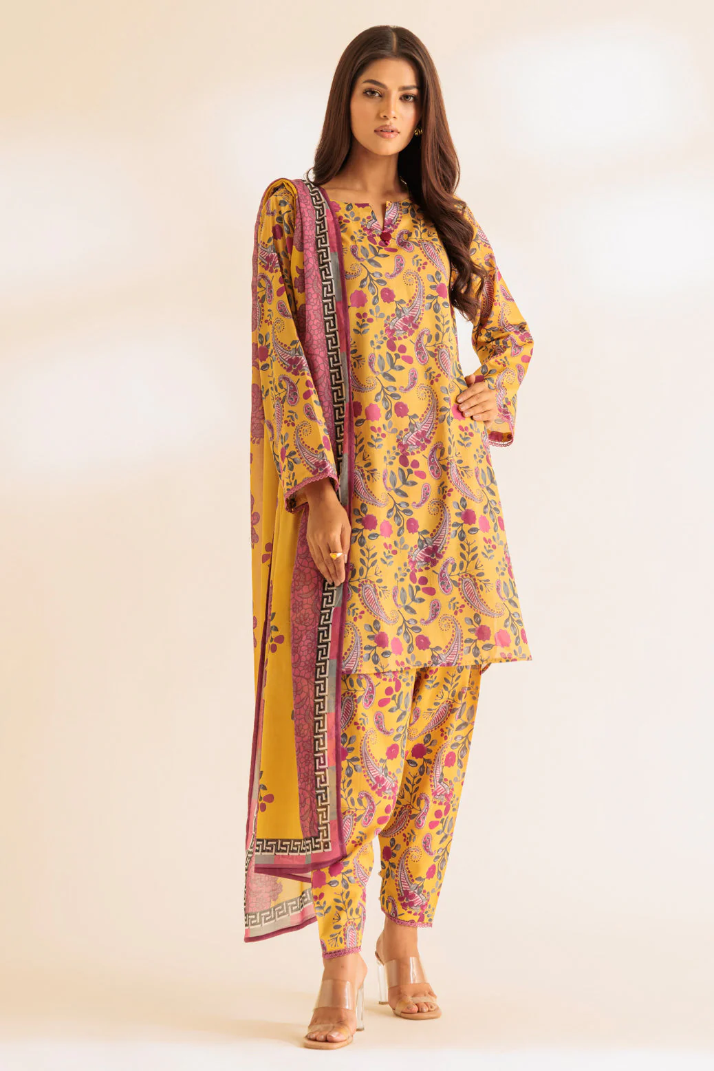 YELLOW-LAWN-3 PIECE (6S24B3P036) - Image 3