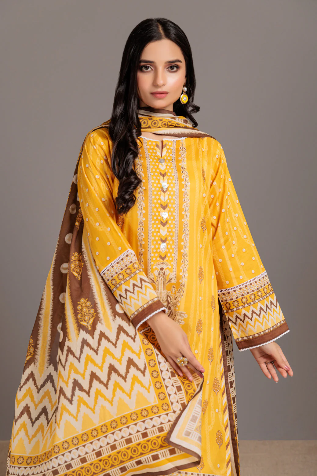 YELLOW-LAWN-3 PIECE (SAS233P59) - Image 2