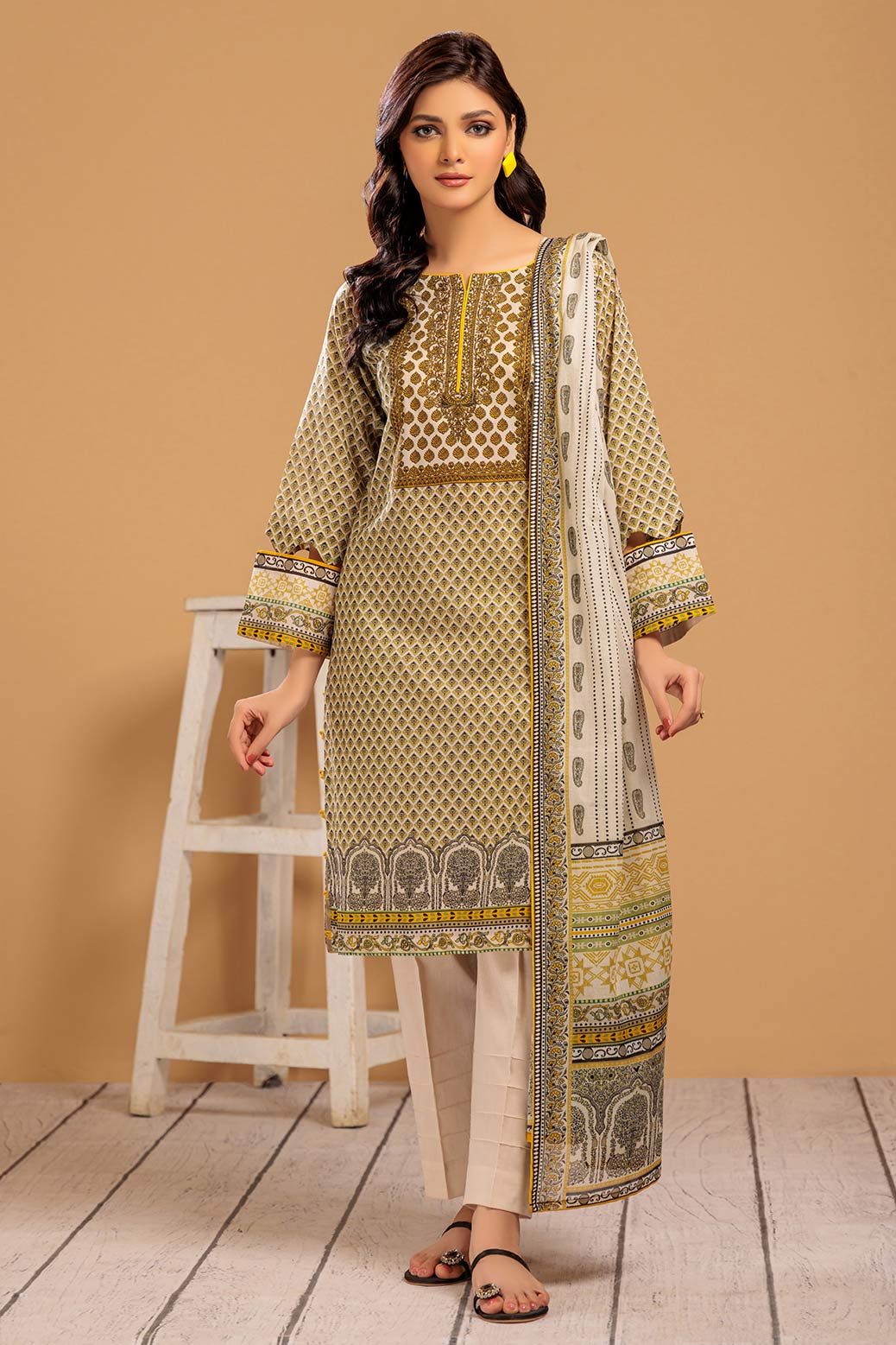 YELLOW-LAWN-3 PIECE (SRS233P58) - Image 2