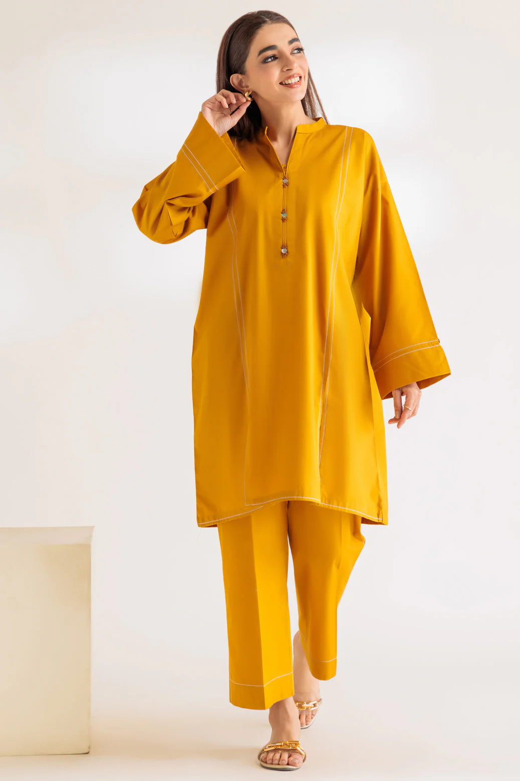 YELLOW-POPLIN-2 PIECE (WA6232P26) - Image 3
