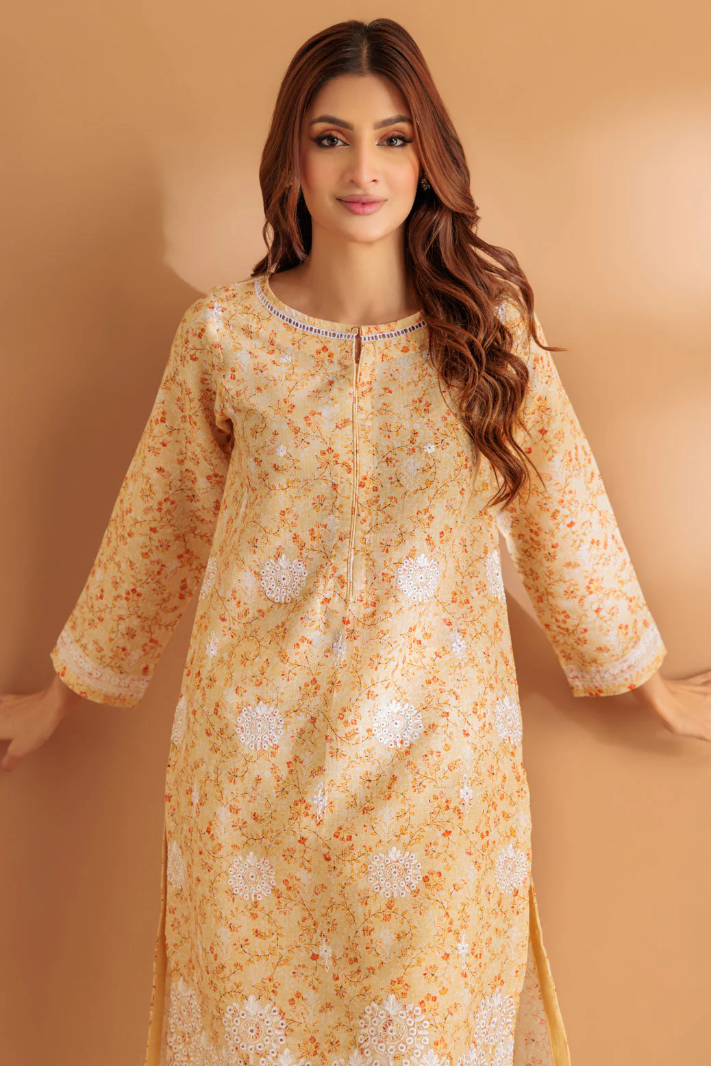 YELLOW-SHIMMERY-2 PIECE (SS2242P54) - Image 2